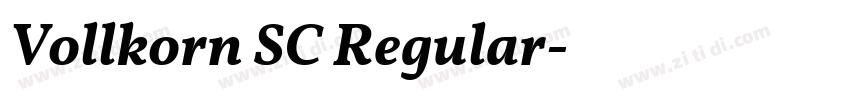 Vollkorn SC Regular字体转换 Vollkorn SC Regular字体转换